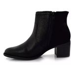 BOTA FEMININA COMFORTFLEX CANO MÉDIO SALTO BAIXO LANÇAMENTO - PRETA