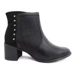 BOTA FEMININA COMFORTFLEX CANO MÉDIO SALTO BAIXO LANÇAMENTO - PRETA