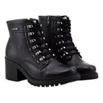 COTURNO FEMININO COMFORTFLEX COURO LEGÍTIMO TRATORADO LANÇAMENTO - PRETO