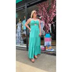 VESTIDO ISABELA LONGO DE ALÇA LANÇAMENTO - ROSA
