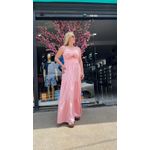 VESTIDO ISABELA LONGO DE ALÇA LANÇAMENTO - ROSA