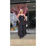 VESTIDO ISABELA LONGO DE ALÇA LANÇAMENTO - Preto