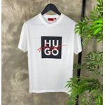 CAMISETA MC HUGO BOSS QUADRADO HUGO E CURSIVO