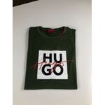 CAMISETA MC HUGO BOSS QUADRADO HUGO E CURSIVO 