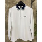 POLO ML HUGO BOSS COLARINHO ZÍPER