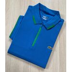 POLO MC LACOSTE GOLA LISTRA E ZÍPER 