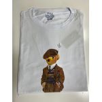 CAMISETA MC RALPH LAUREN ESTAMPA BEAR BOINA BRANCA