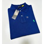 POLO MC RALPH LAUREN CINZA LOGO PRETO 