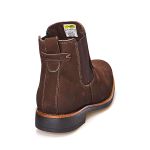 Bota Botina Chelsea Masculina Café Nobuck