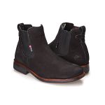 Bota Botina Chelsea Masculina Preta Nobuck 