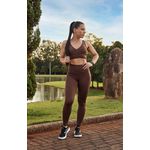 Conjunto Top e Legging Confort Marrom 