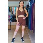 Shorts Confort Classic Marrom 