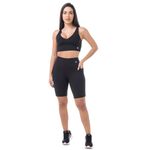 Conjunto Top e bermuda Confort Classic Preto