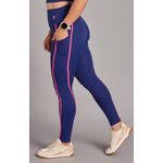 Calça Legging com bolso Level Up Azul e rosa
