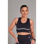 Top Fitness Level Up Preto e branco
