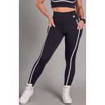 Calça Legging com bolso Level Up Preto e branco 
