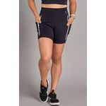 Shorts Fitness Level Up Preto e branco 