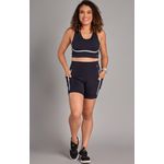 Shorts Fitness Level Up Preto e branco 