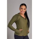 Jaqueta Fitness Glamour Verde militar 