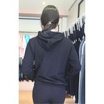 Blusa Canguru Moletom peluciado Glow Preto