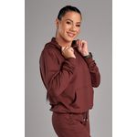 Blusa Canguru Moletinho Glow Marrom