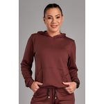Blusa Canguru Moletinho Glow Marrom