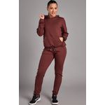 Calça Jogger Moletinho Glow Marrom
