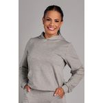 Blusa Canguru Moletinho Glow Cinza