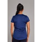 Camiseta Fitness Alongada Azul marinho 