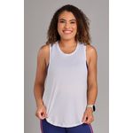 Regata Fitness Alongada Branco 