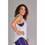 Regata Fitness Alongada Branco 