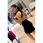 Vestido Cavado Curto Preto