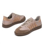 Tenis De Couro Vitória Cor: Nude/Metalizado Rose