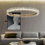 LUSTRE PENDENTE MODERNO ANEL AURA 60CM
