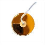 PENDENTE GOTA CRISTAL E METAL DOURADO 