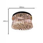 PLAFON CRISTAL REDONDO MADRID NOBRE 40 CM