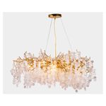 LUSTRE MODERNO NIVEUS D60CM OURO VELHO