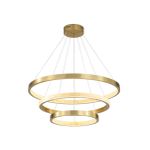 LUSTRE ROMA 3 ARCOS COBRE CRISTAL