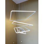 LUSTRE HOLANDA 5 AROS QUADRADO BRANCO