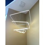 LUSTRE HOLANDA 5 AROS QUADRADO BRANCO