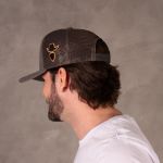 Boné Trucker Simprão Farm Caipira Raiz Cinza