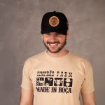 Boné Trucker Simprão Farm Caipira Raiz Preto