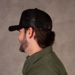 Boné Simprão Farm Trucker Rural Style All Black