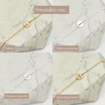 Pulseira Medalha P Fixa Personalizada Folheado em Ouro 18k