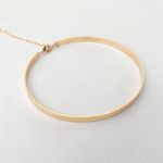 Colar Choker Aro Liso Folheado em Ouro 18k