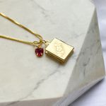Colar Relicário Livro com Foto Banhado a Ouro 18k