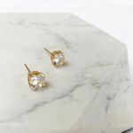 Brinco Ponto de Luz P Folheado em Ouro 18k