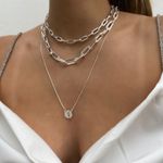 Colar Choker Elos Cartier Folheado em Prata 925