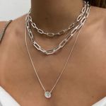 Colar Choker Elos Cartier Folheado em Prata 925
