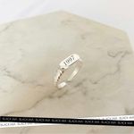 Anel Personalizável Vintage Regulável Banhado a Prata 925